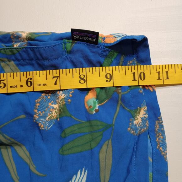 Patagonia Women Barely Baggies Parrot Print Swim Shorts - Picture 6 of 7